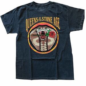 Queens of the Stone Age Licensed Tee LARGE NEW in washed black
